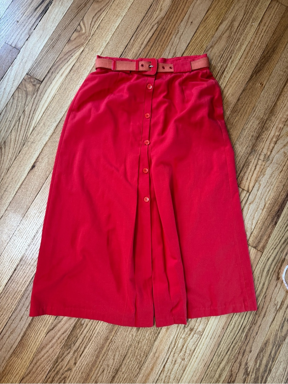 Vtg Allison smith red skirt
